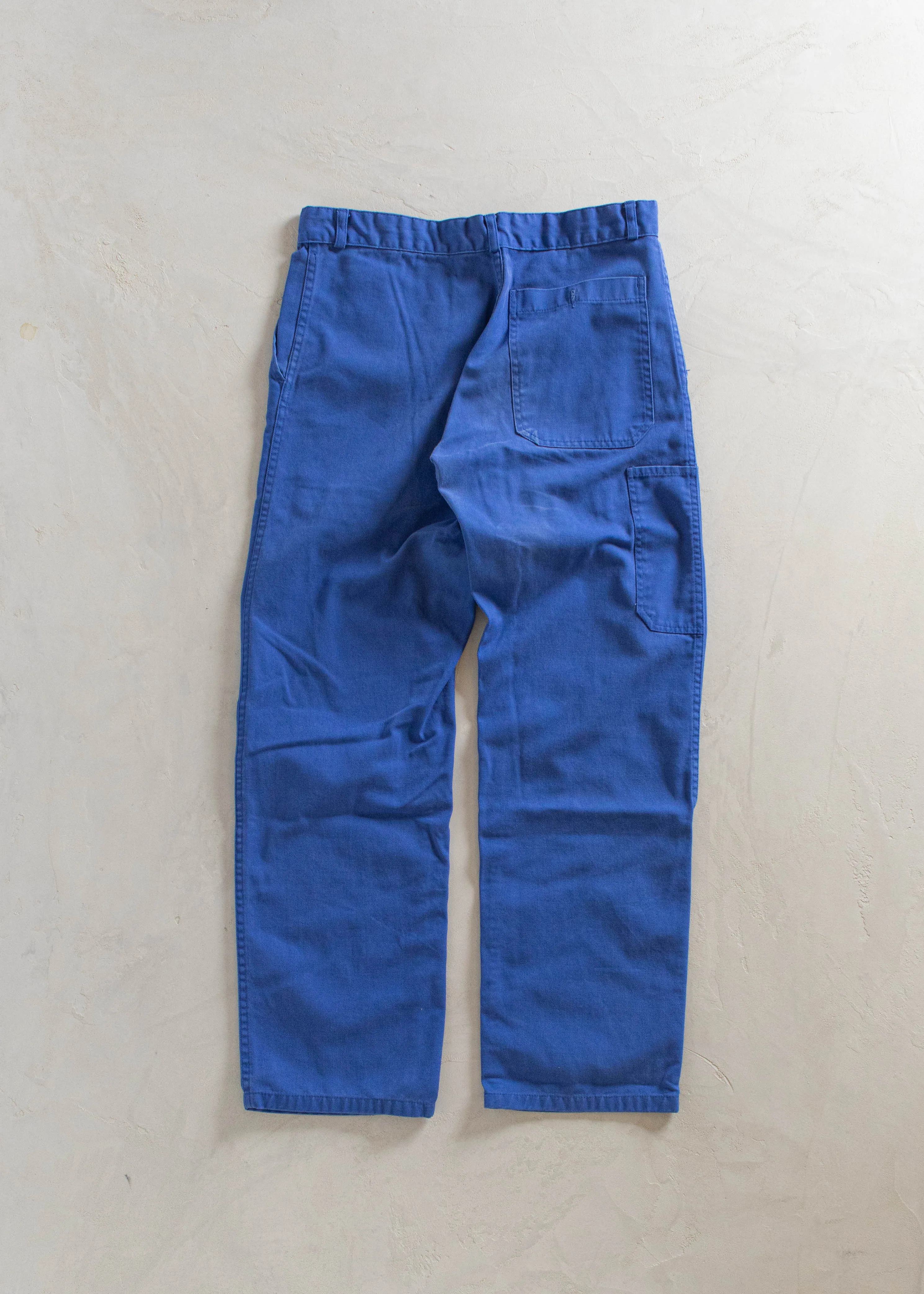 1980s European Workwear Chore Pants Size Women's 32 Men's 34