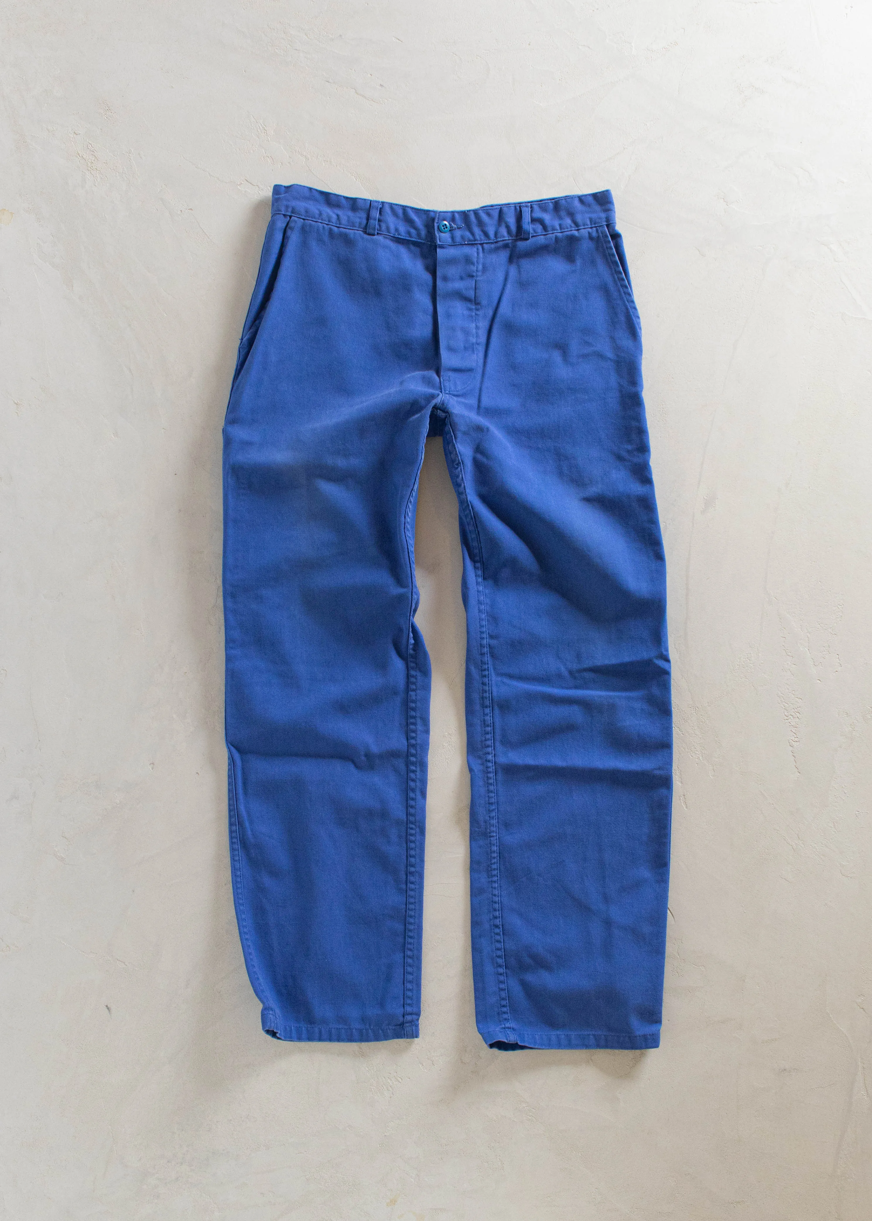 1980s European Workwear Chore Pants Size Women's 32 Men's 34