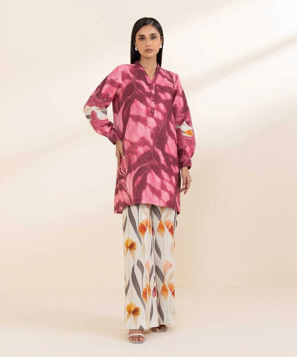 2 Piece - Printed Cambric Suit