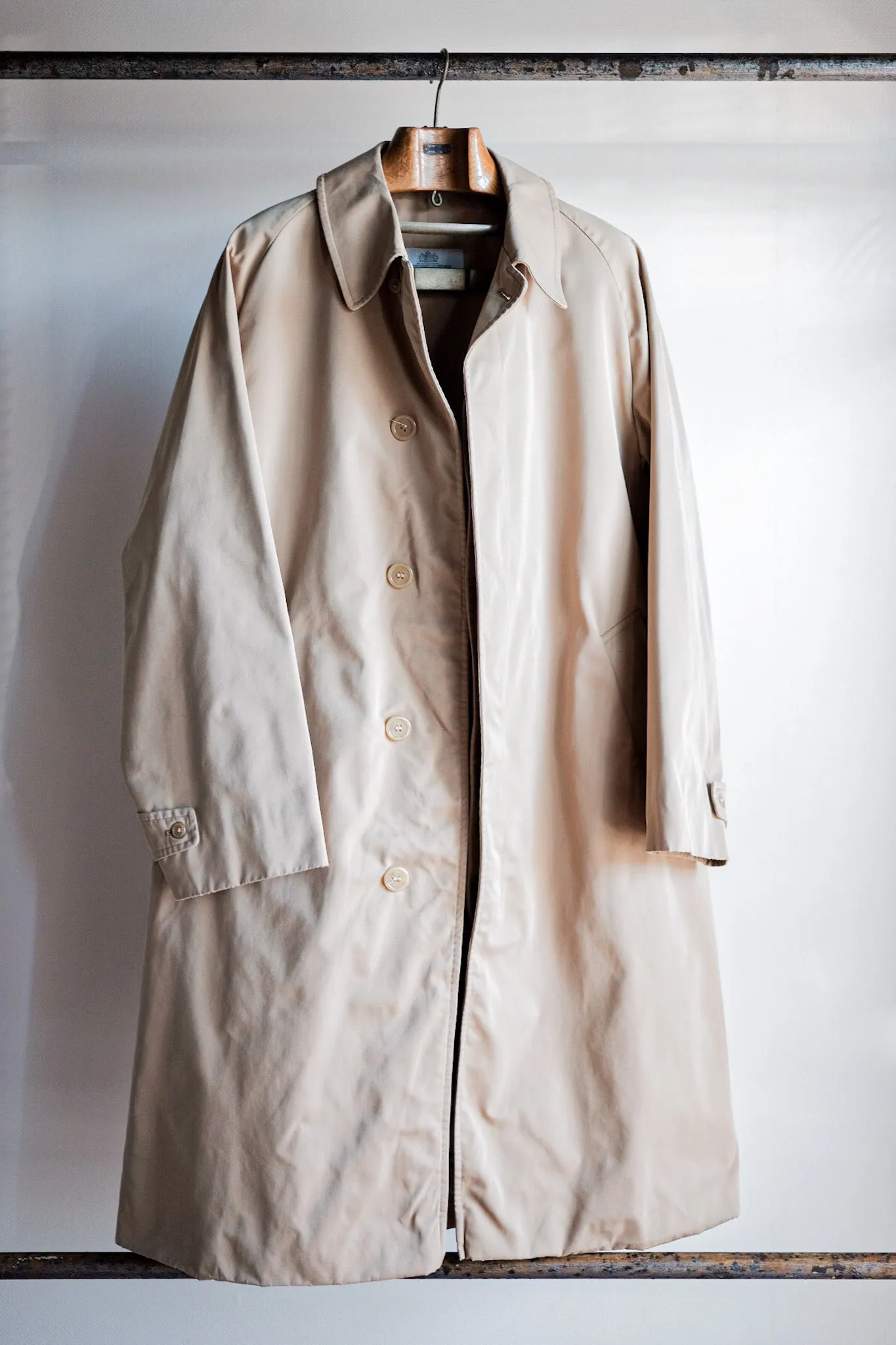 【~70's】Vintage Aquascutum Single Raglan Soutien Collar Coat C100 "Aqua 5" "LODEN-FREY 別注"