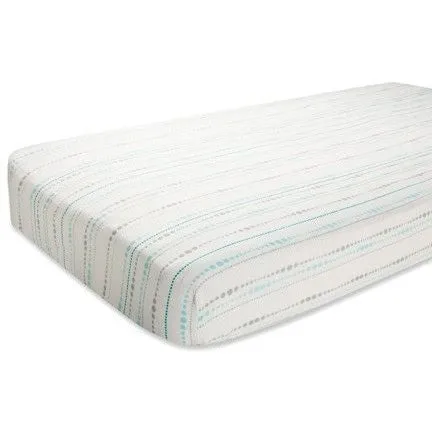 Aden and Anais - Cot Sheet - Bamboo Azure