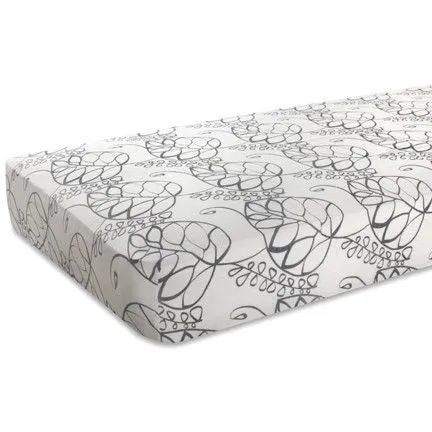 Aden and Anais - Cot Sheet - Bamboo Moonlight Leafy