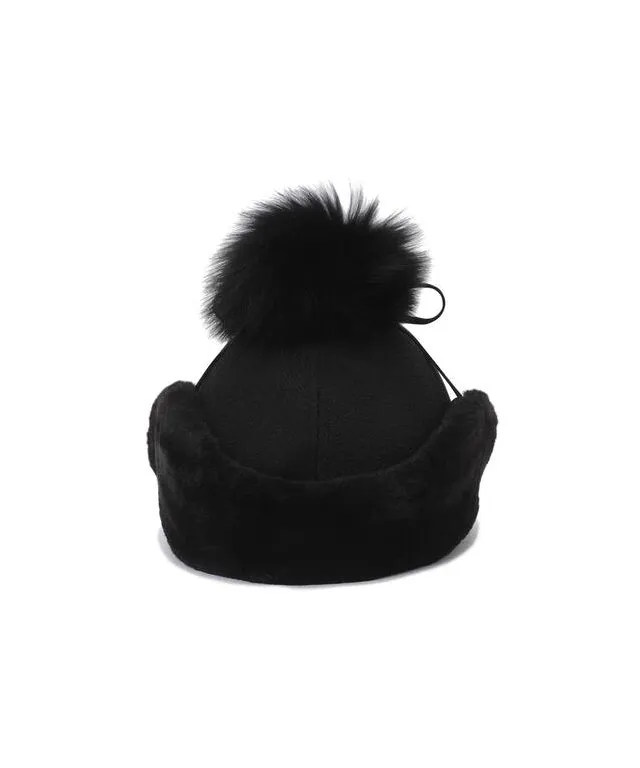 ANEW Wool Knit Ball Cap - Black