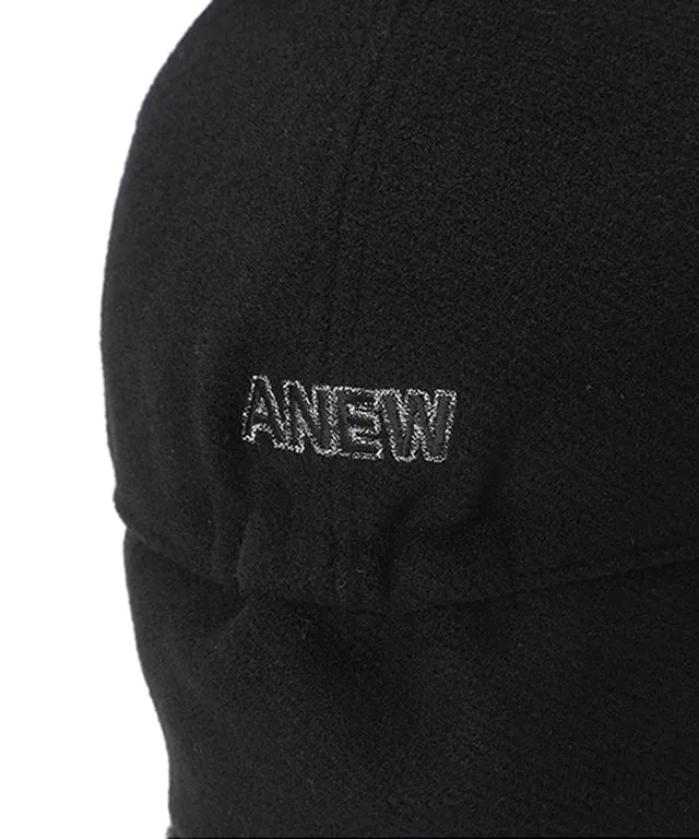 ANEW Wool Knit Ball Cap - Black