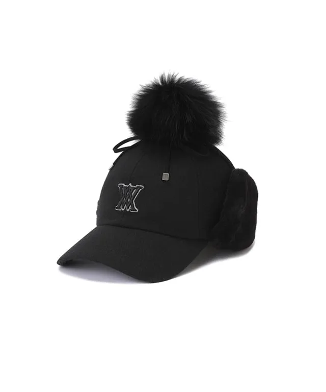 ANEW Wool Knit Ball Cap - Black