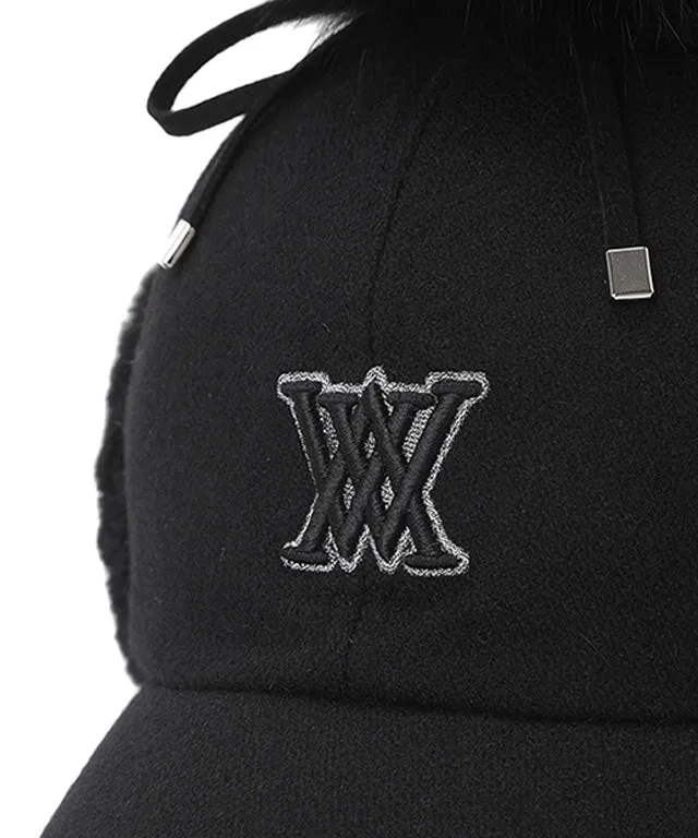 ANEW Wool Knit Ball Cap - Black