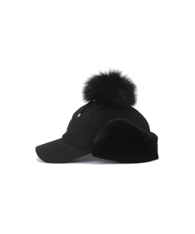 ANEW Wool Knit Ball Cap - Black