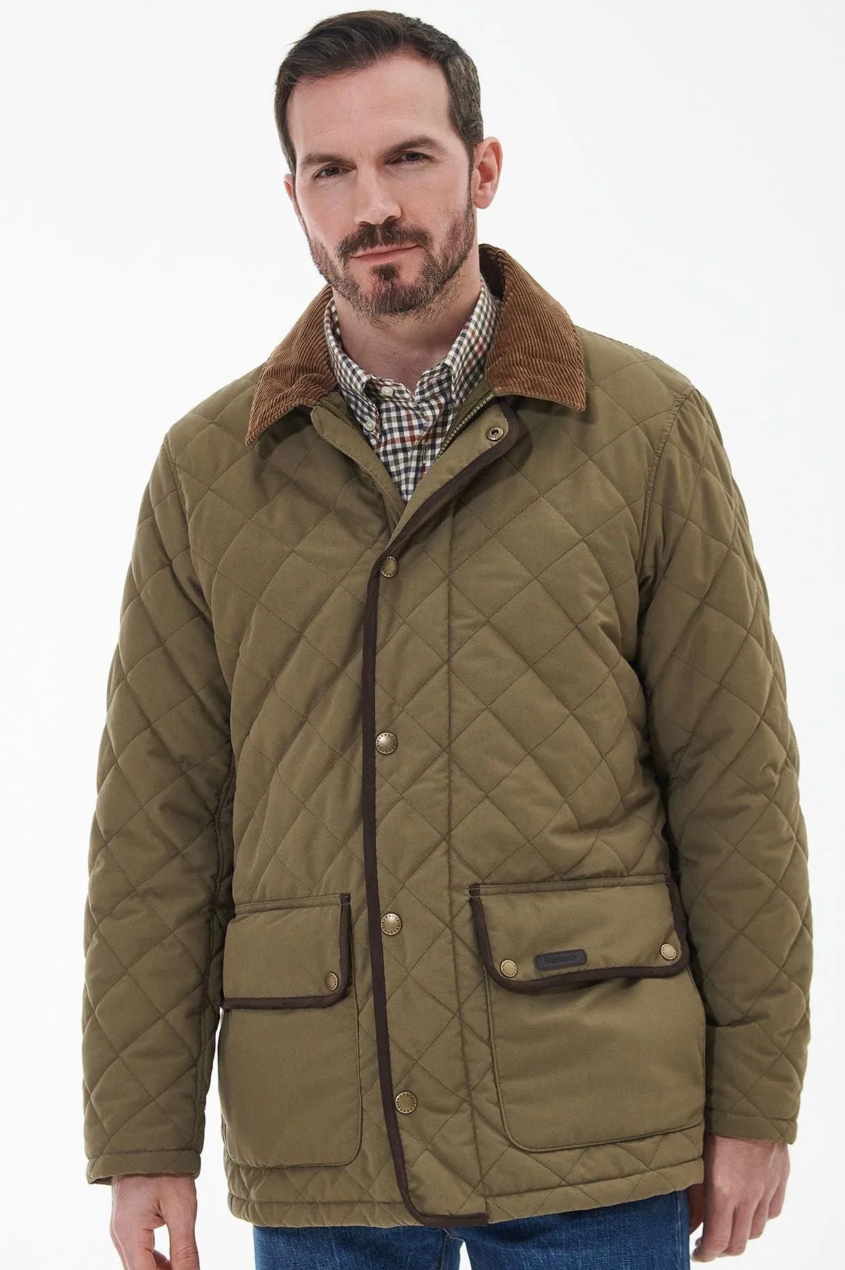 Barbour Burton waterproof, breathable Quilt in Olive MQU1306OL52