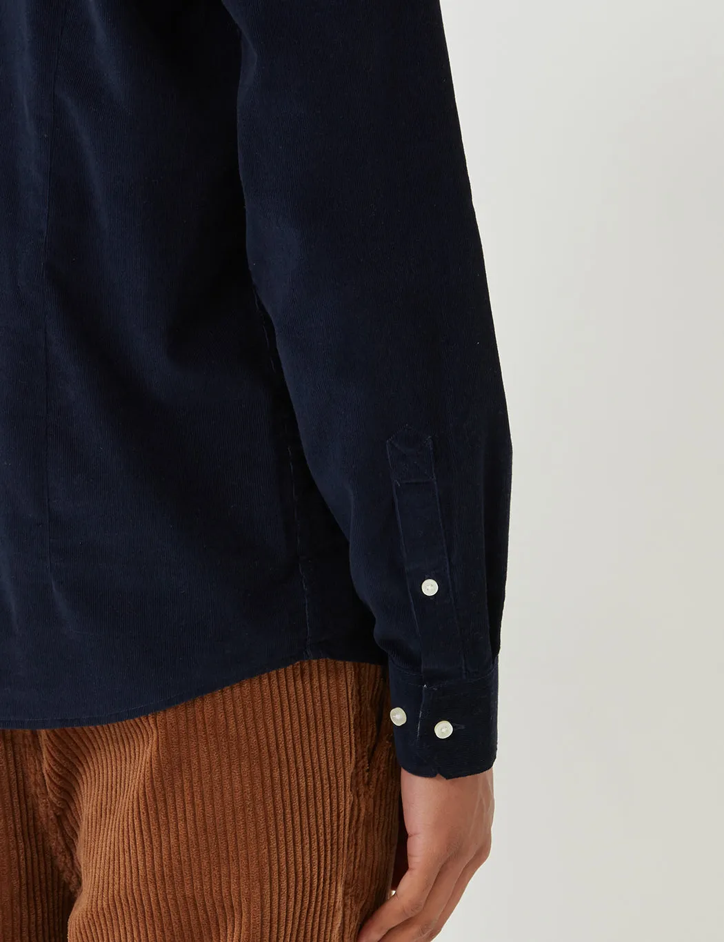 Barbour Cord 1 Tailored Shirt - Navy Blue