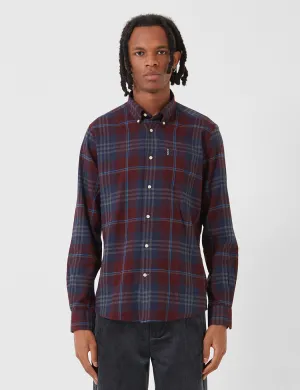 Barbour Highland Check 7 Tailored Shirt - Merlot Red