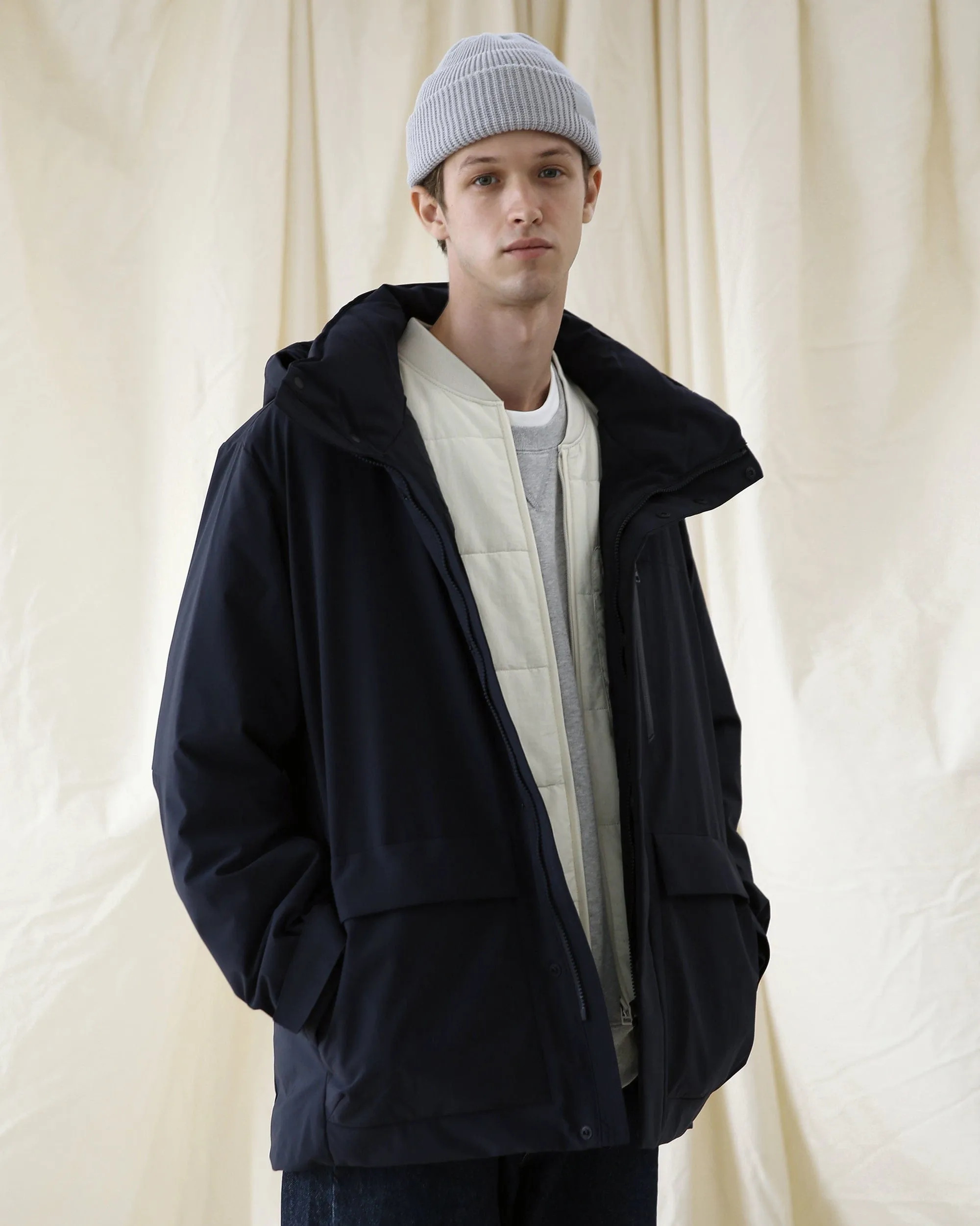 BEANIE / MONK FIT / REFLECT / P GREY