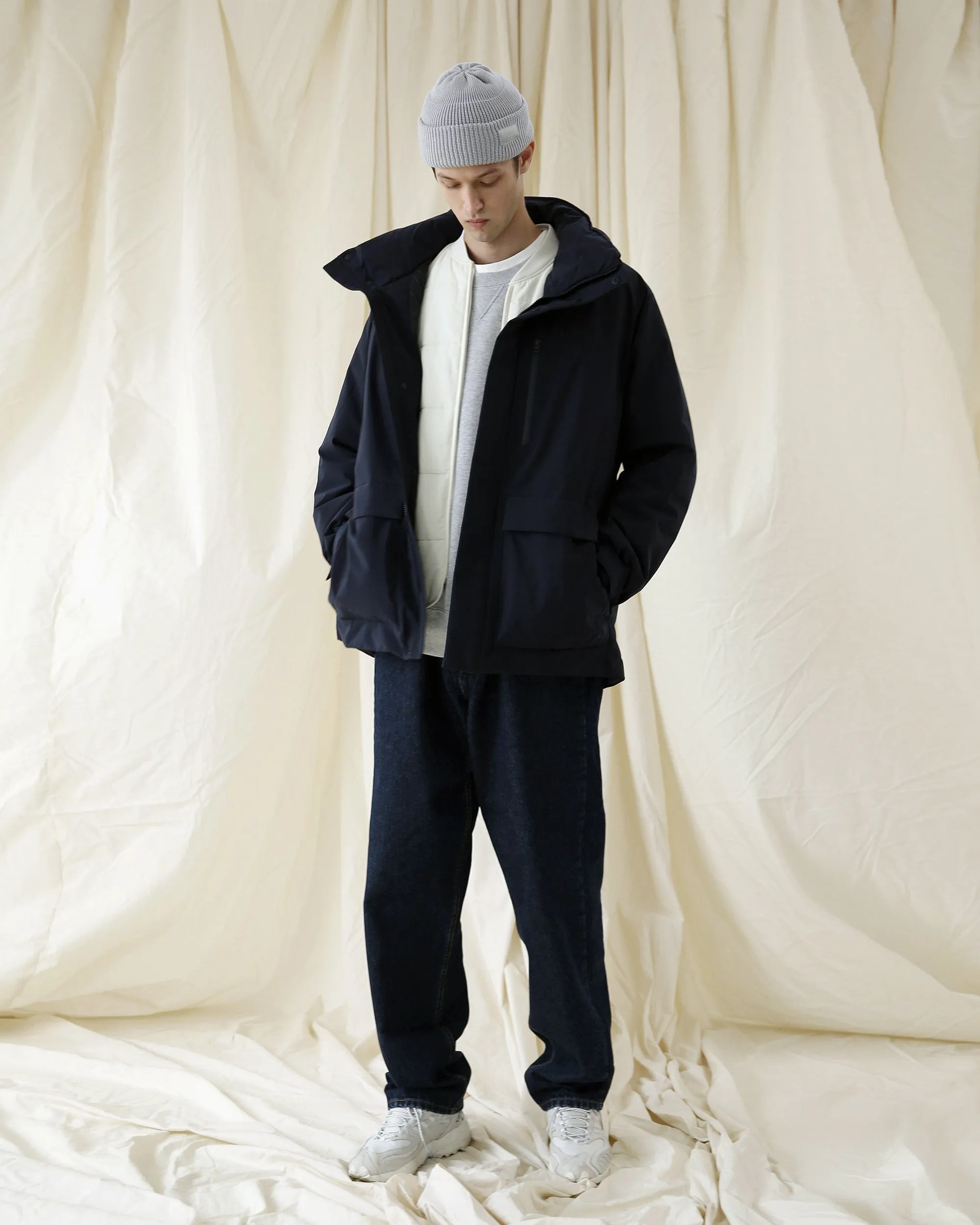 BEANIE / MONK FIT / REFLECT / P GREY