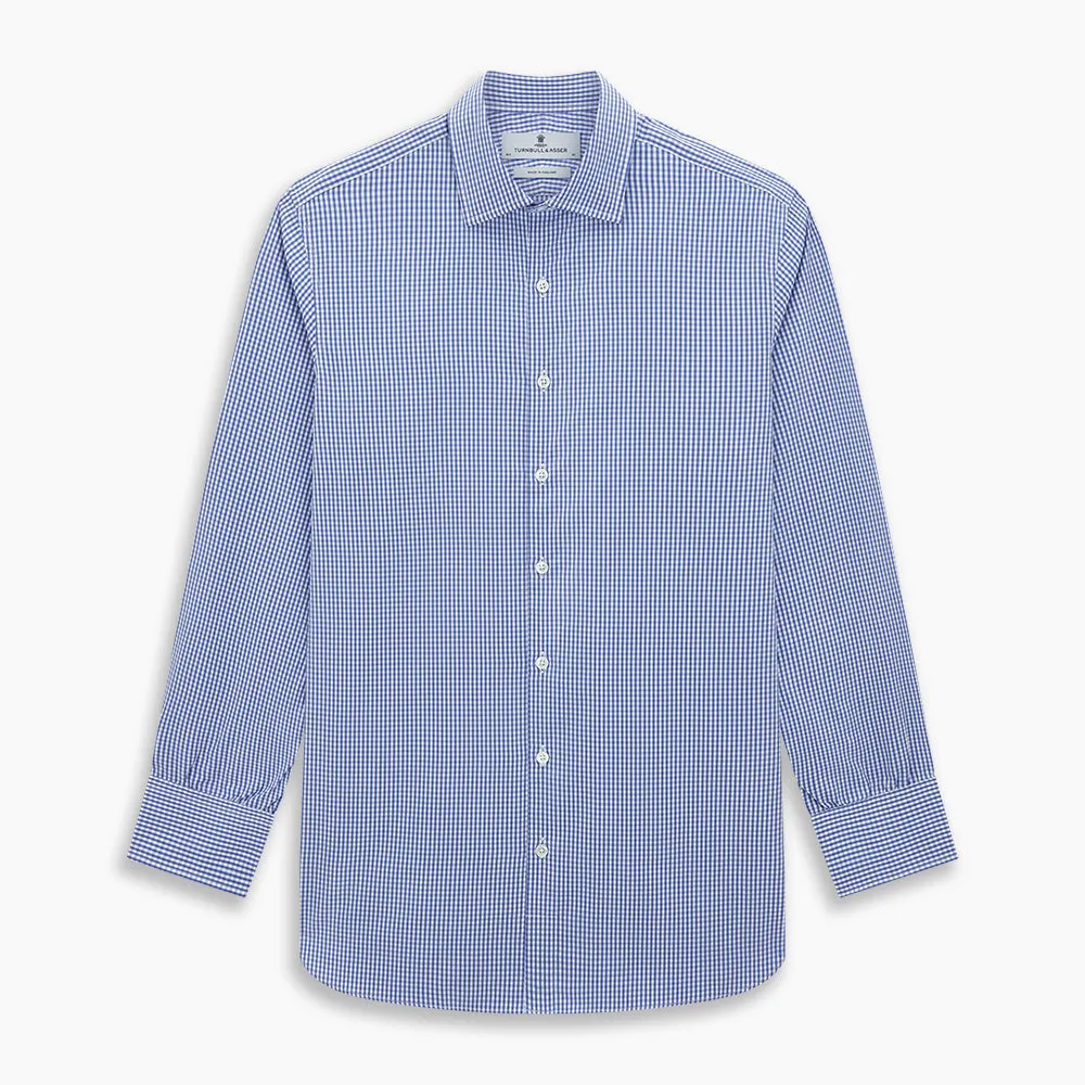 Blue Grid Check Belgravia Shirt