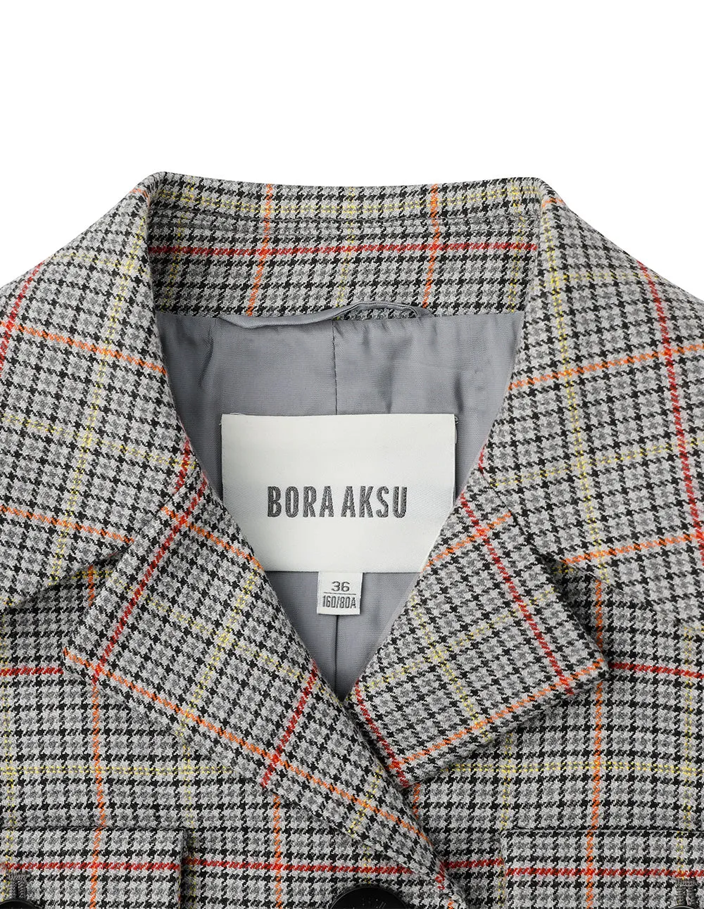 BORA AKSU Vintage Suit Collar Safari Style Woolen Short Coat