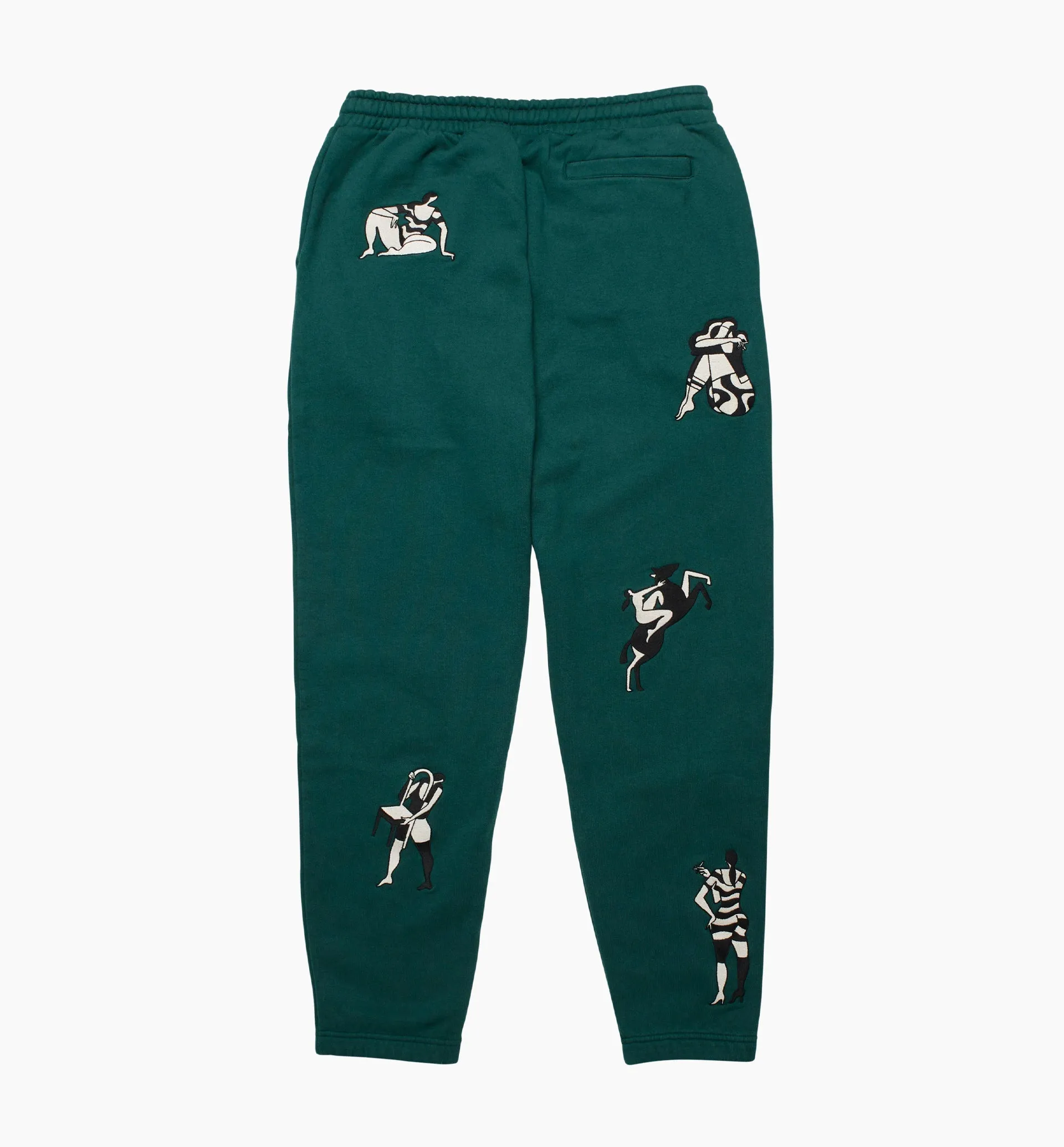 by Parra Life Experience Sweatpants 'Pine Green'