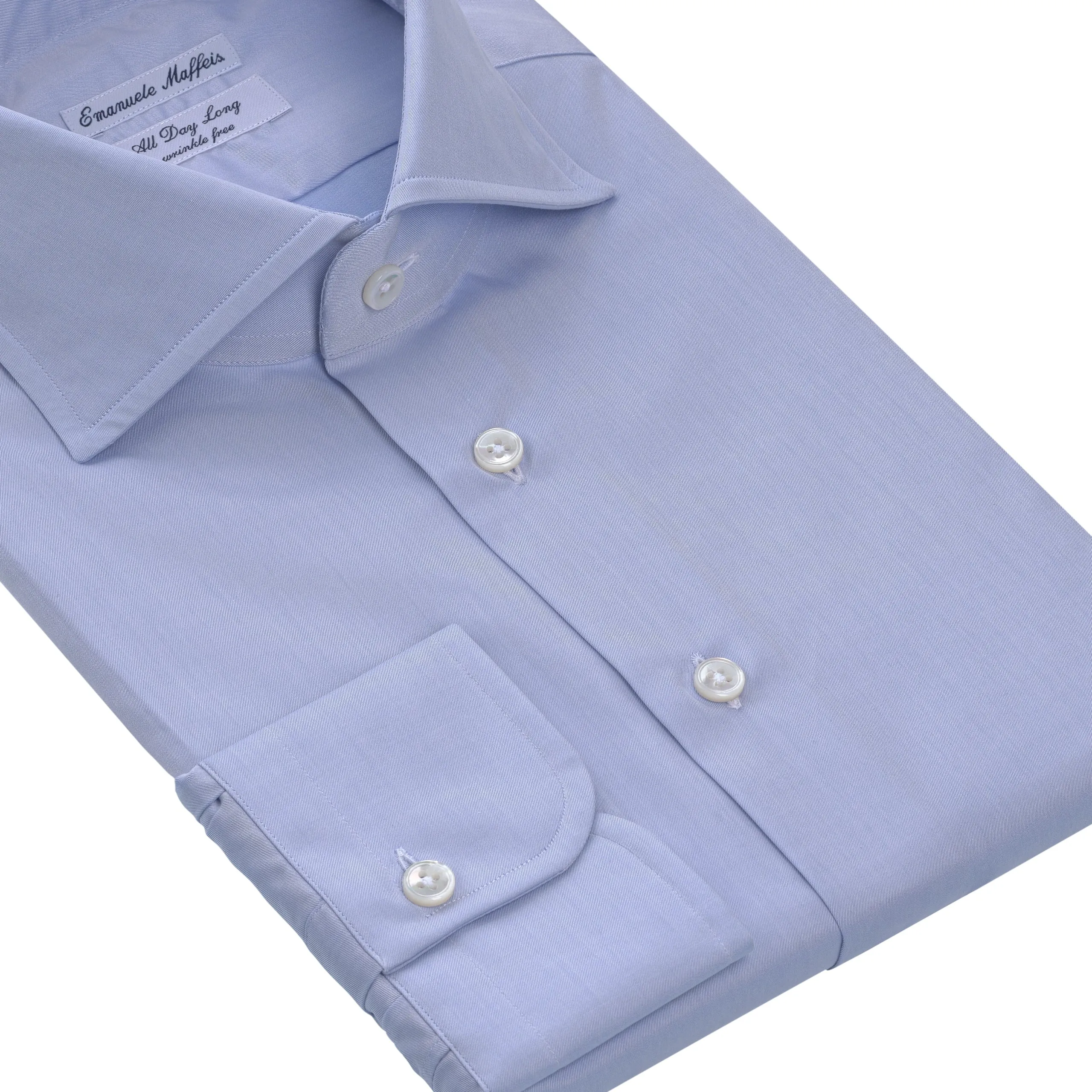 Classic Cotton Shirt in Light Blue