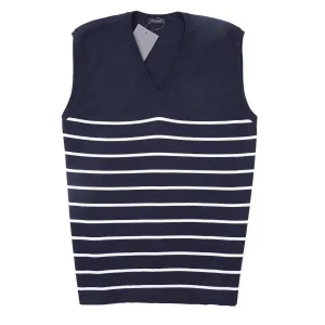 Cruciani Breton Stripe Merino Wool Sweater Vest