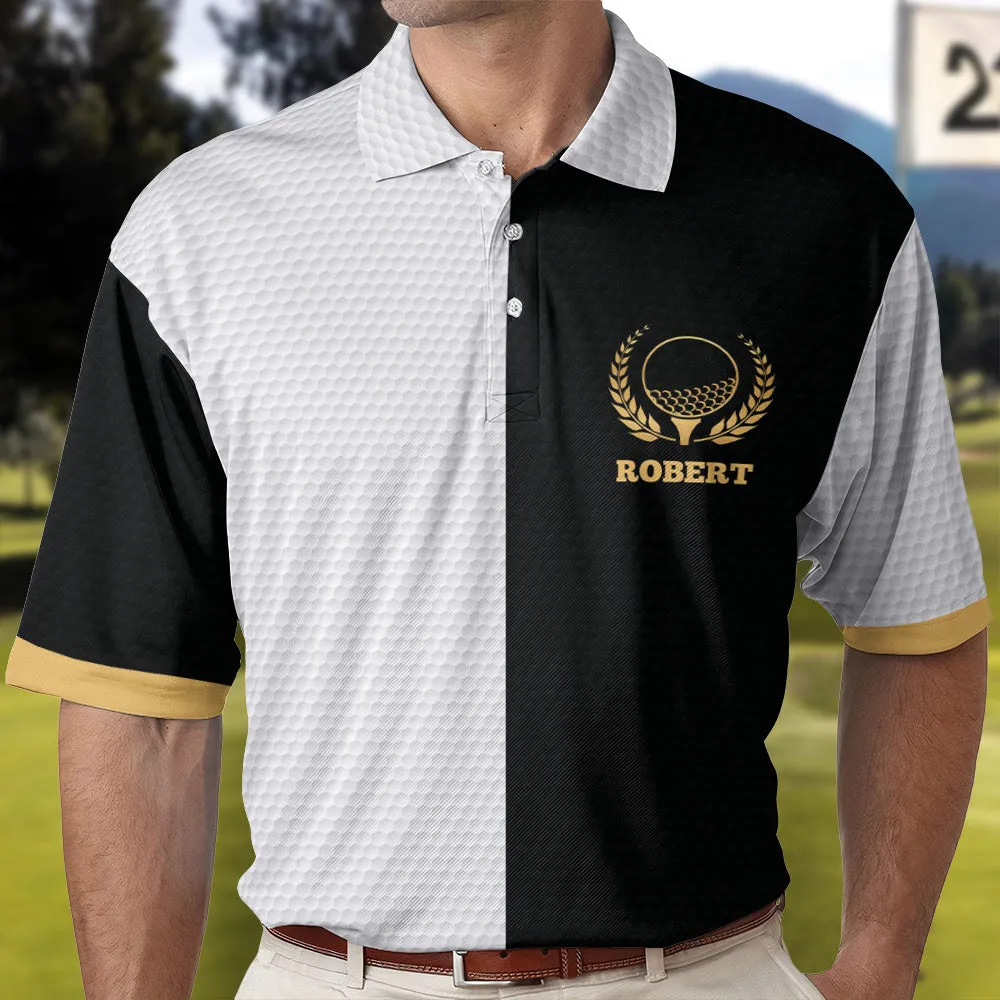 Custom Name Golf Pattern Vintage Gift For Golf Lovers Men Dad - Custom Golf Shirt