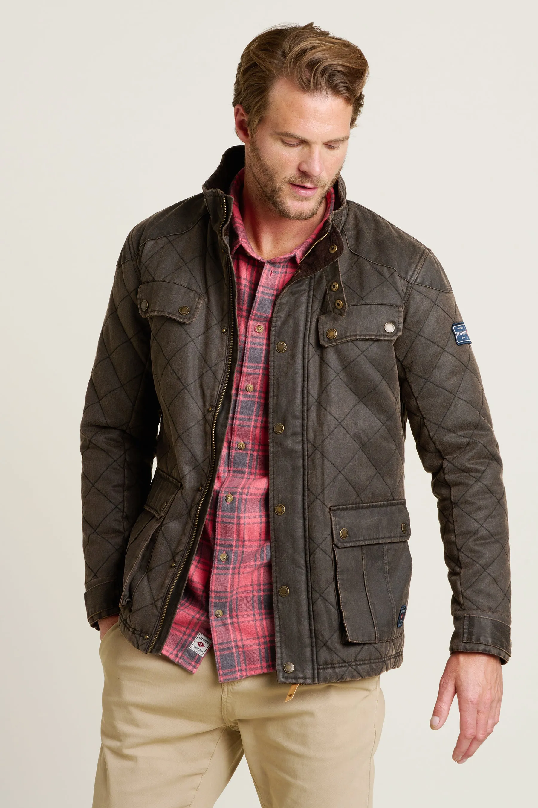 Dry Wax Quilted Jacket