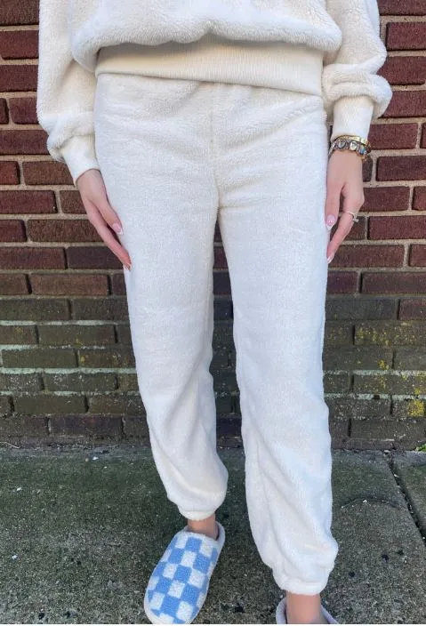 Dylan Cream Cozy Joggers