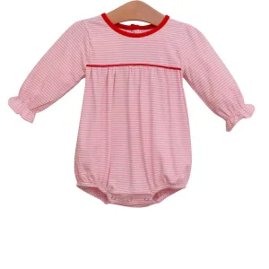 Ellie Bubble- Light Pink Stripe/Red