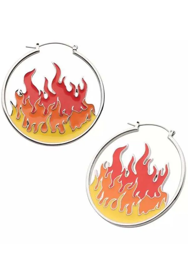 Ember Flame | PLUG HOOP EARRINGS