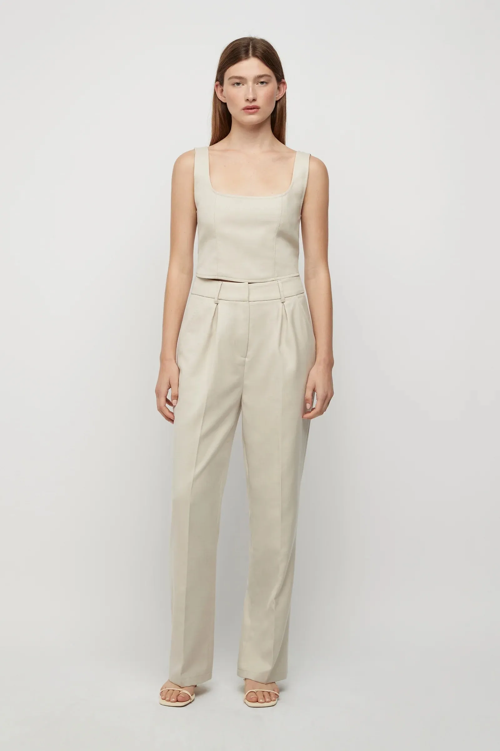 Filippa Trousers in Winter White