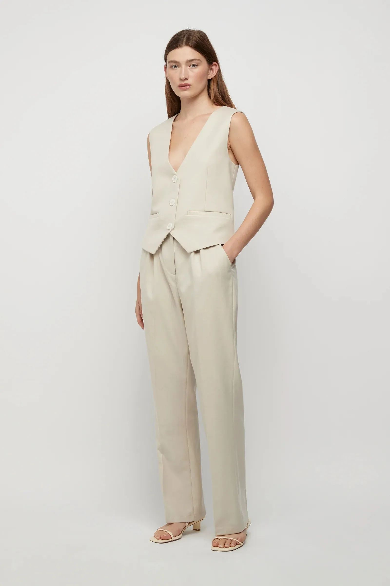 Filippa Vest in Winter White