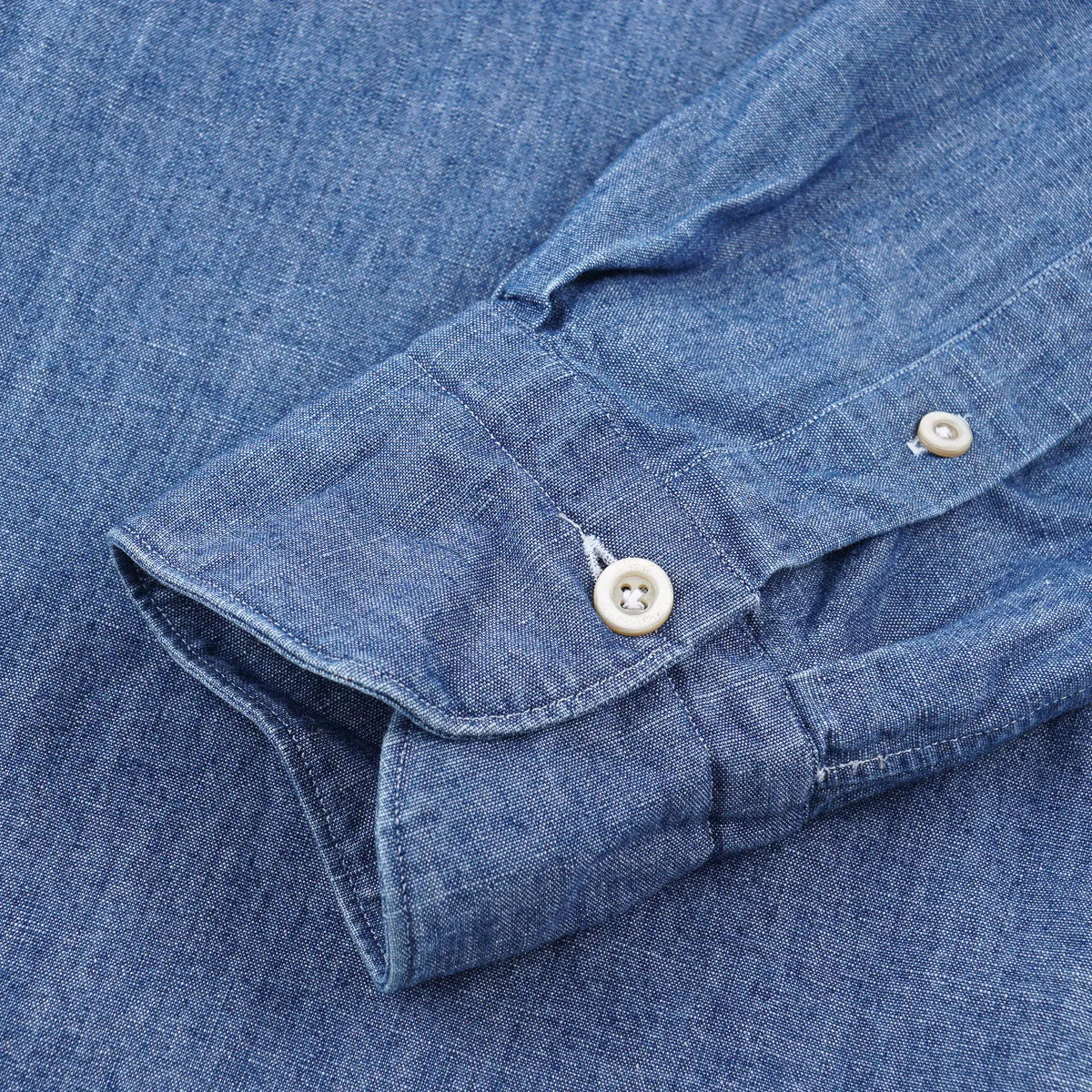 Finamore Tailored-Fit Denim Shirt