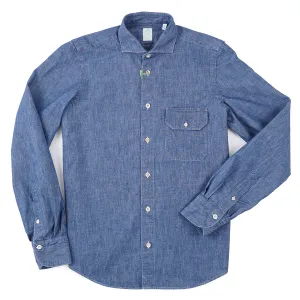 Finamore Tailored-Fit Denim Shirt