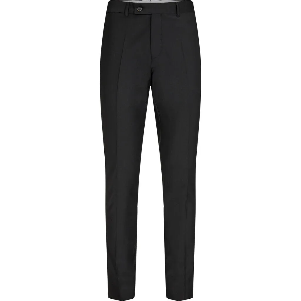 Flint Fitted Wool Suitpant - BLK Black