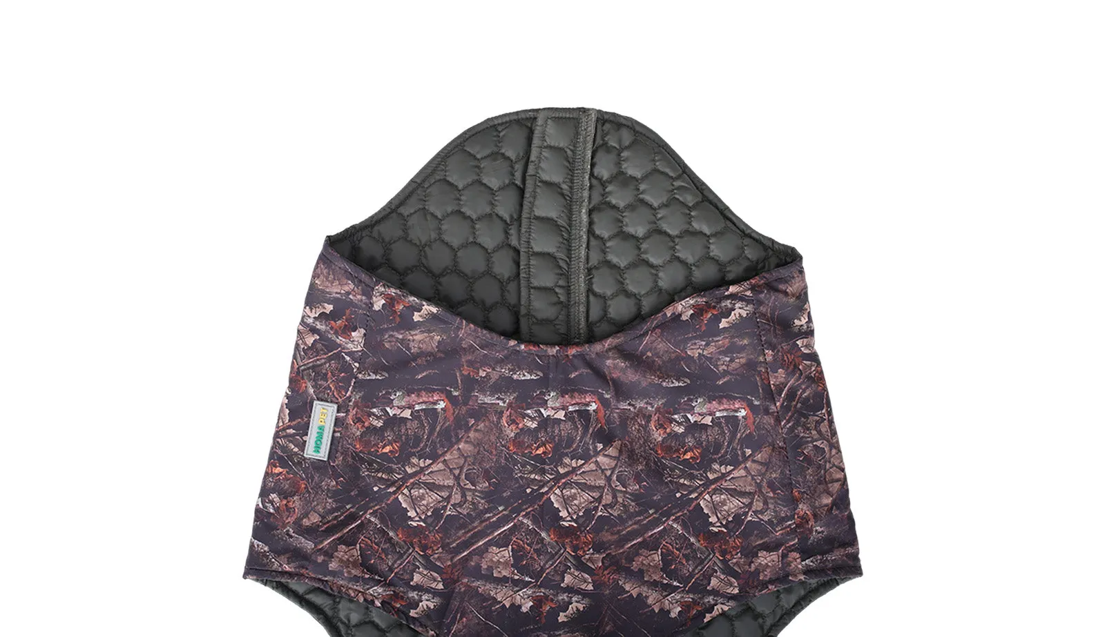 Forest Camo Dog Quilted Jacket - Printed