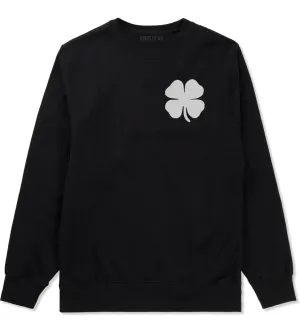 Four Leaf Clover Chest Mens Crewneck Sweatshirt