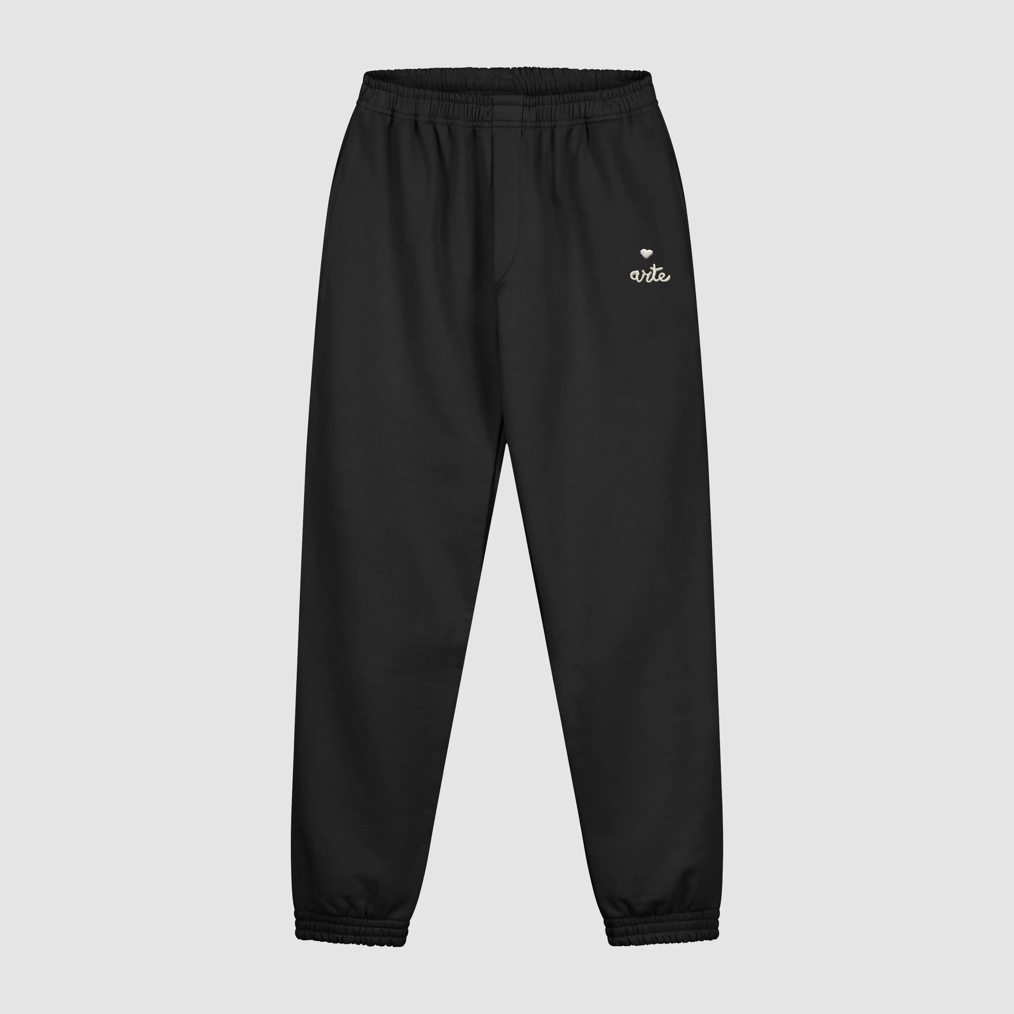 Heart Logo Sweatpants - Black