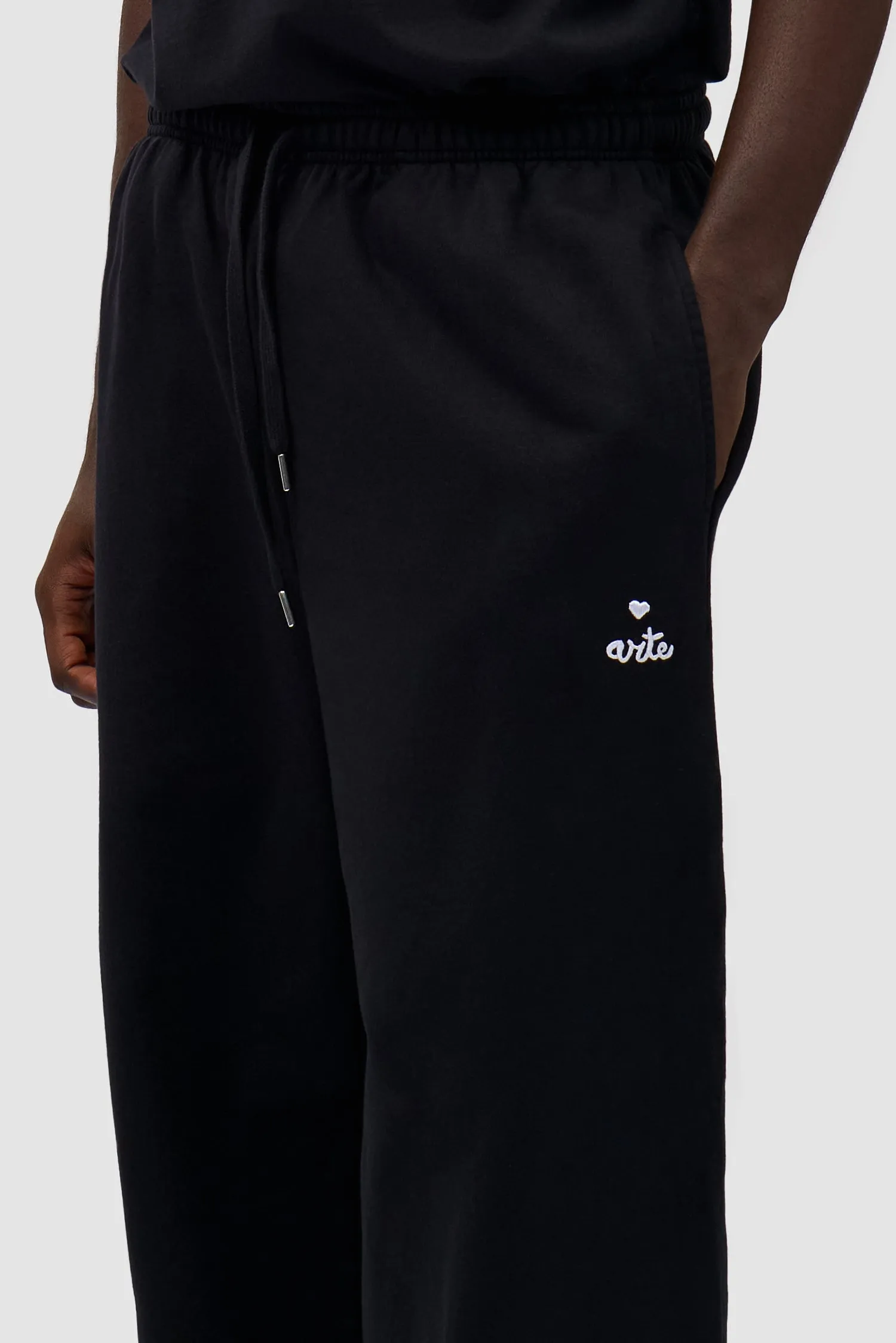 Heart Logo Sweatpants - Black