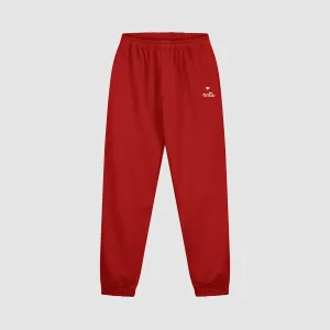 Heart Logo Sweatpants - Red