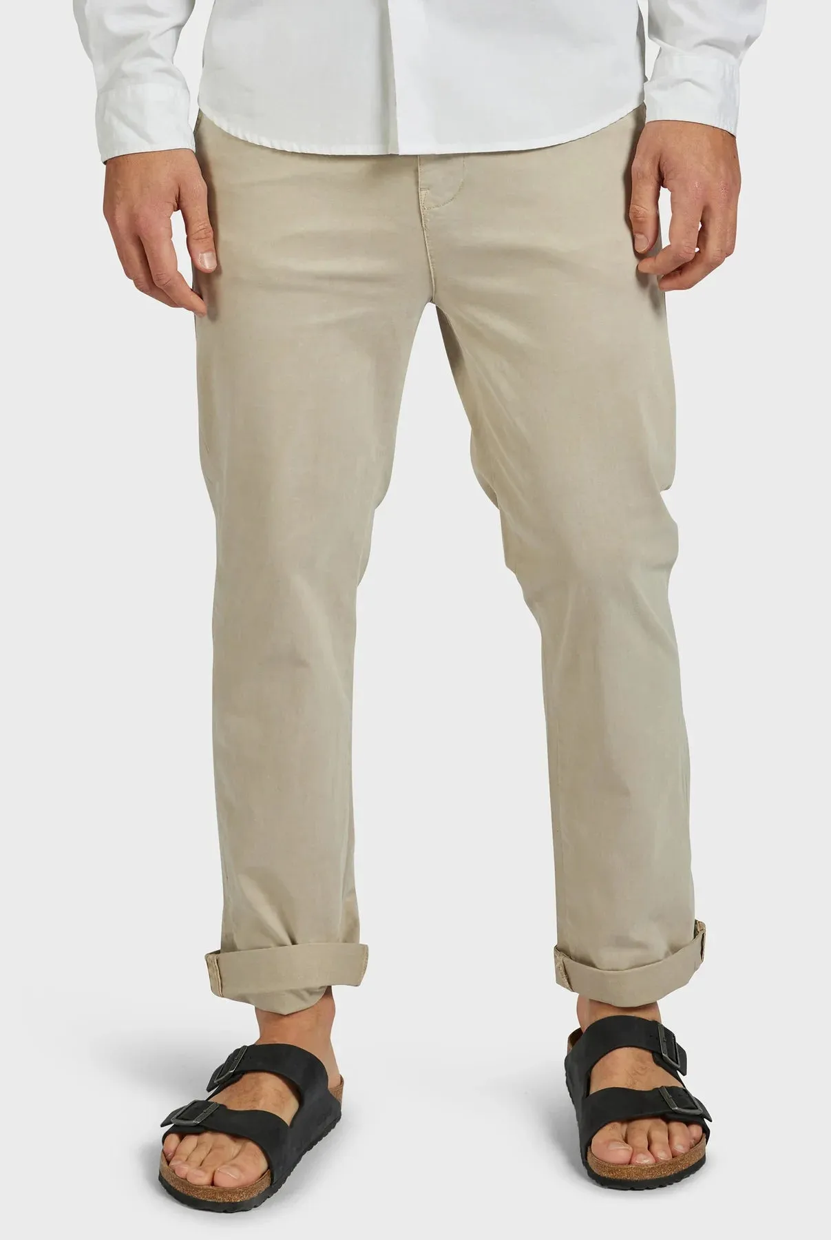 Hudson Straight Chino in Winter White