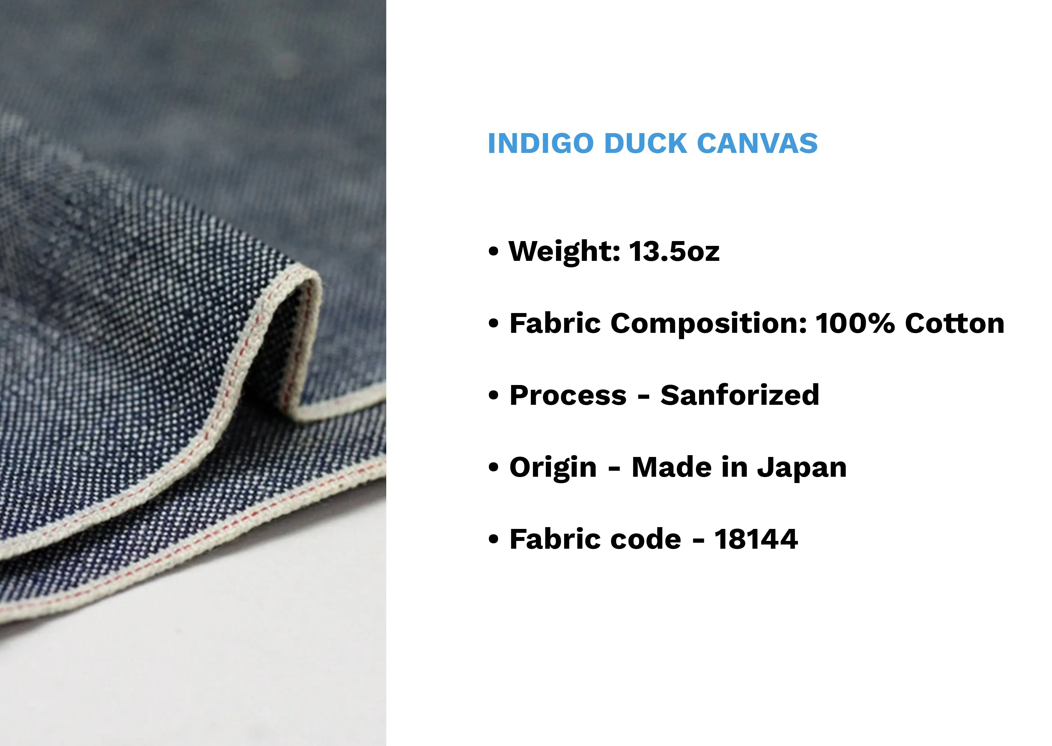 INDIGO DUCK CANVAS