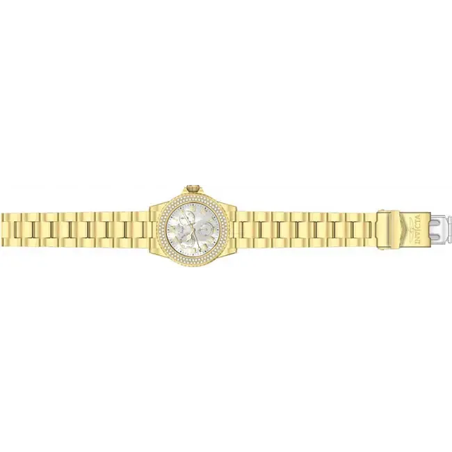 Invicta Women's Angel Chrono Gold Plated S. Steel Mother of Pearl Watch 23576