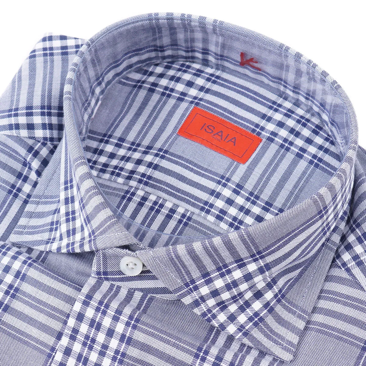 Isaia 'Mix' Tailored-Fit Cotton Shirt