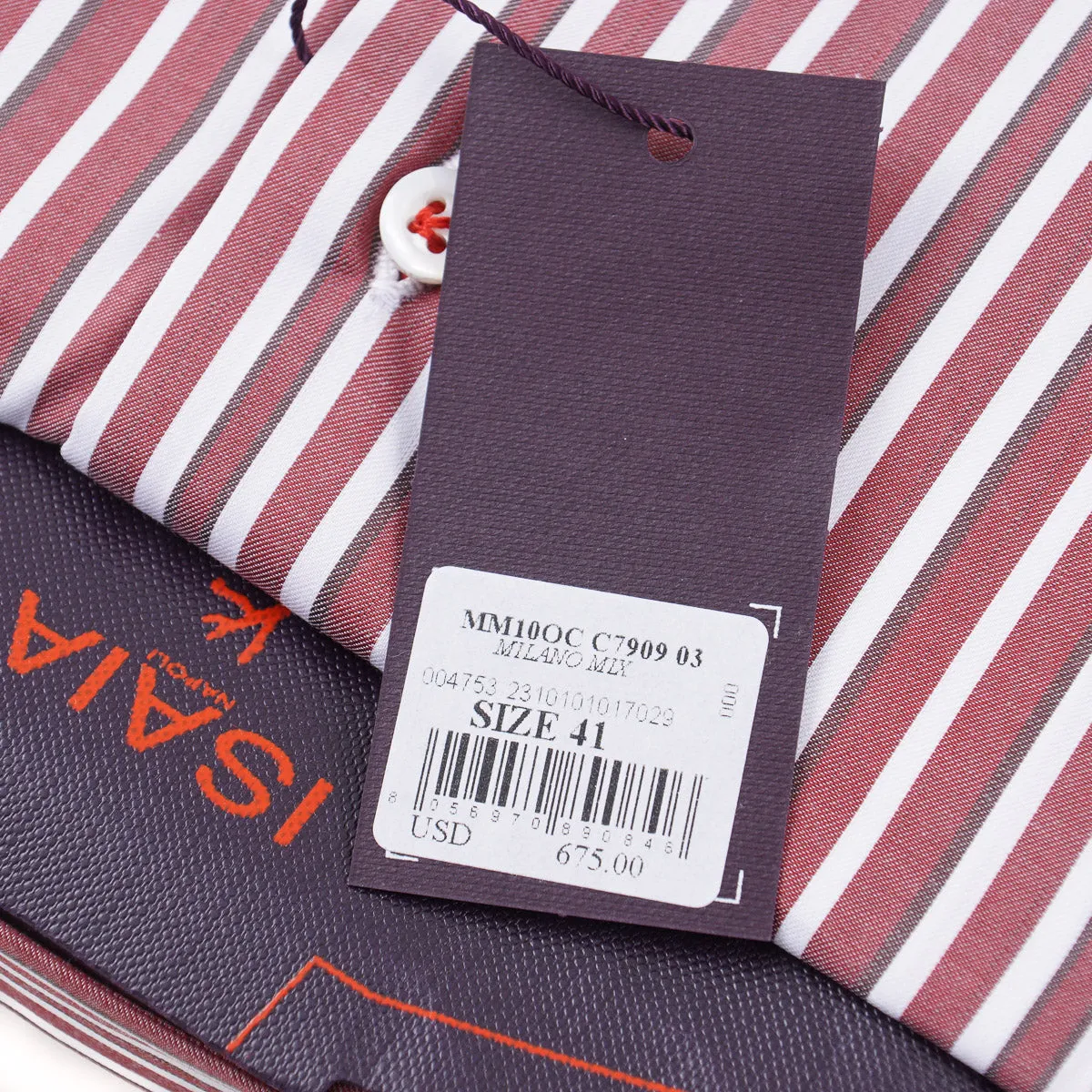 Isaia Tailored-Fit 'Mix' Cotton Shirt