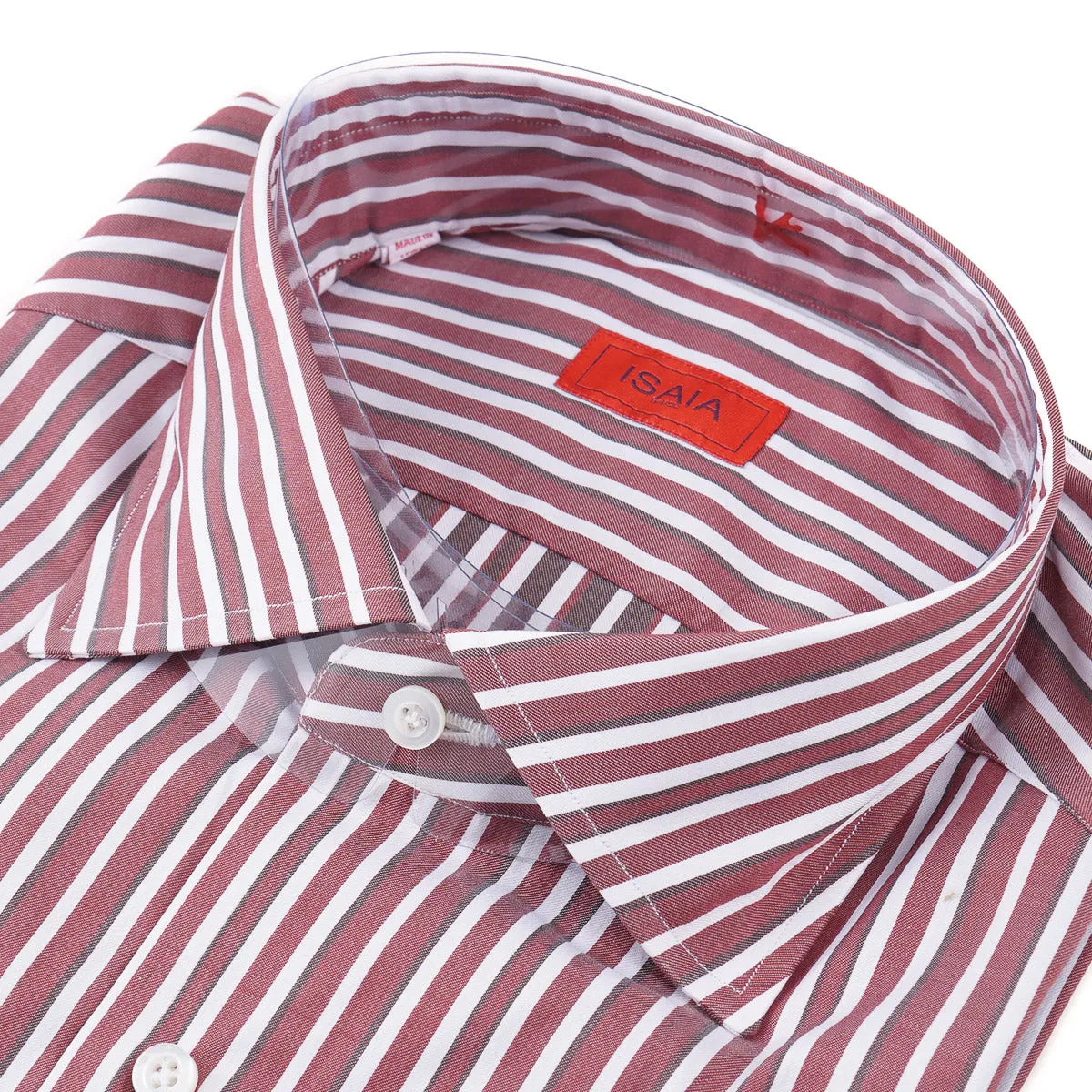 Isaia Tailored-Fit 'Mix' Cotton Shirt