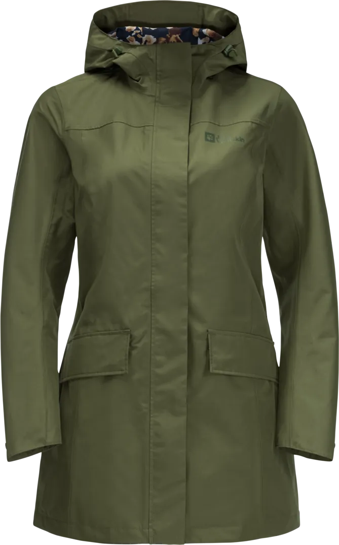 Jack Wolfskin Women&#x27;s Cape York Paradise Coat Greenwood | Buy Jack Wolfskin Women&#x27;s Cape York Paradise Coat Greenwood here | Outnorth