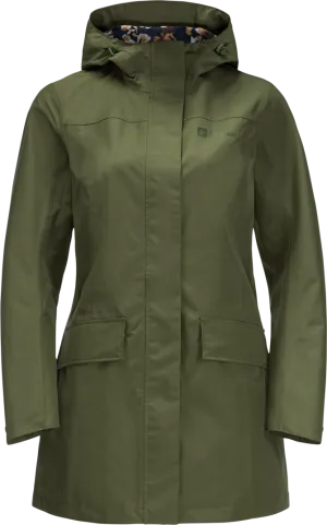 Jack Wolfskin Women&#x27;s Cape York Paradise Coat Greenwood | Buy Jack Wolfskin Women&#x27;s Cape York Paradise Coat Greenwood here | Outnorth