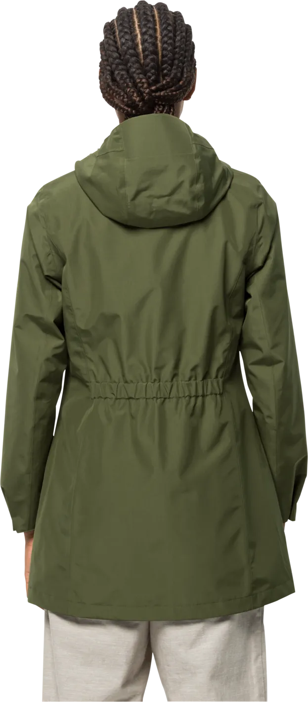 Jack Wolfskin Women&#x27;s Cape York Paradise Coat Greenwood | Buy Jack Wolfskin Women&#x27;s Cape York Paradise Coat Greenwood here | Outnorth