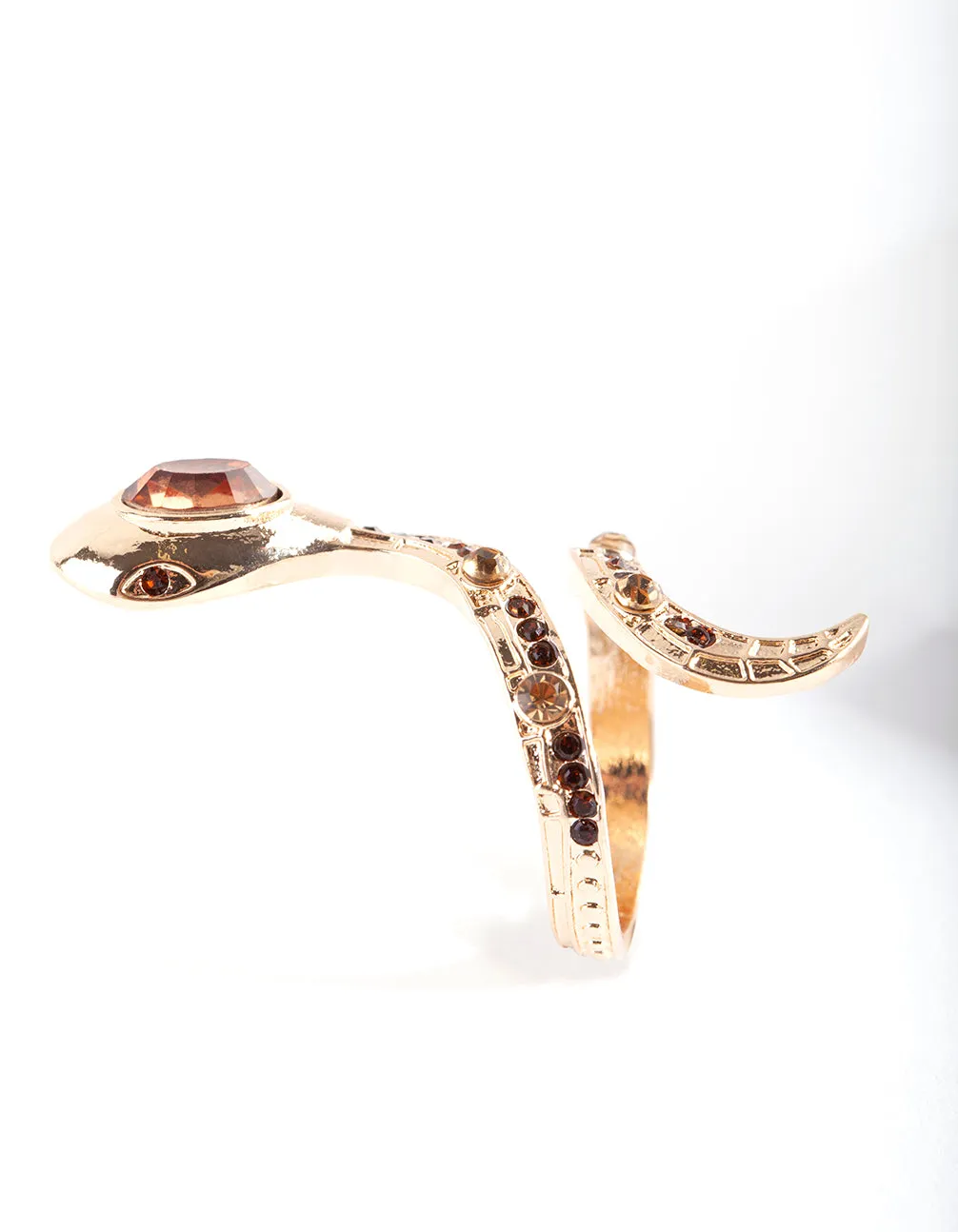 Jewelled Snake Ring