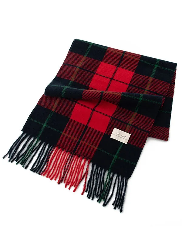 Keep Warm Plaid Tasseled Shawl&Scarf