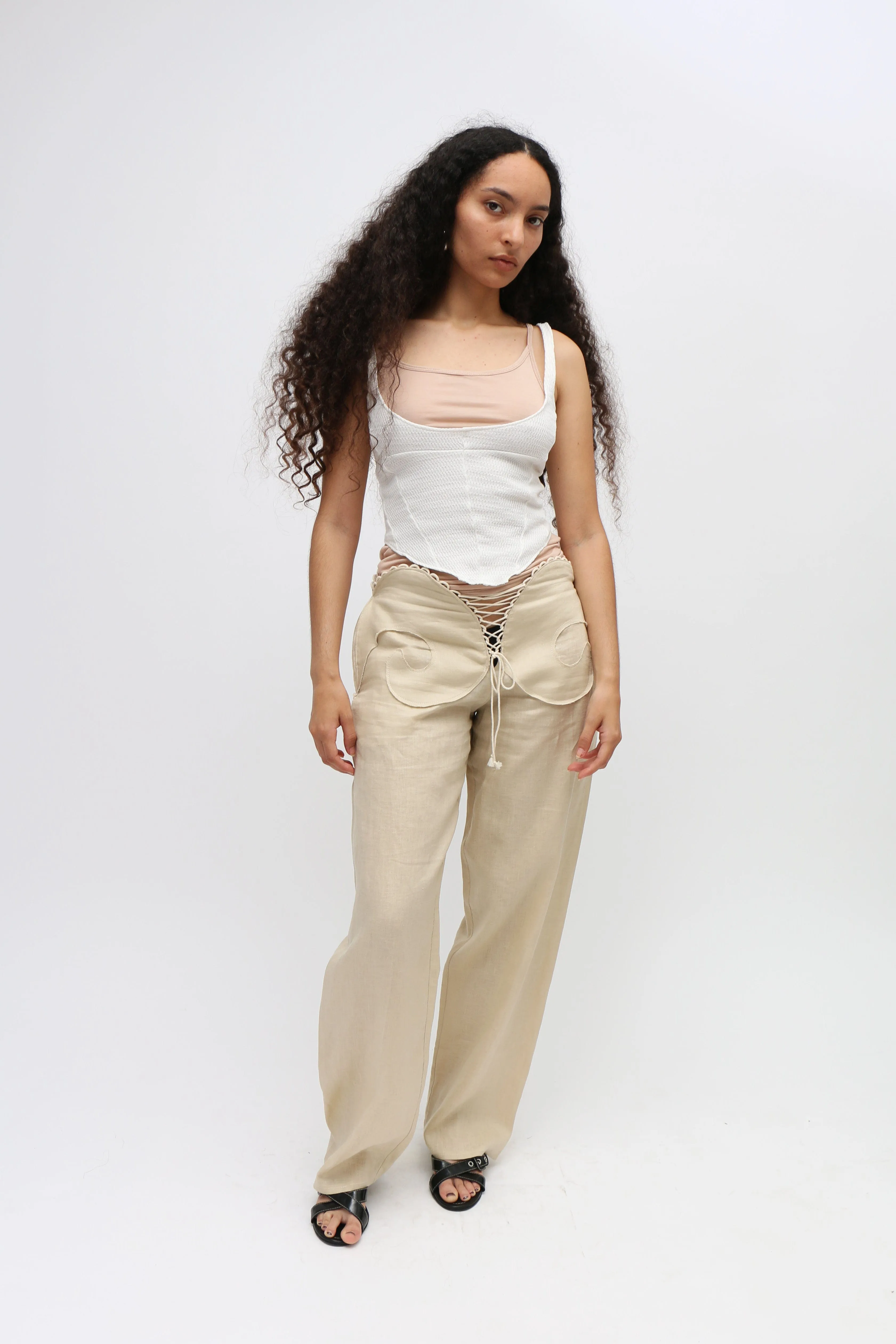 Linen Spiral Trouser