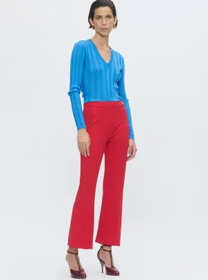 LOLA Jersey crop pant Red