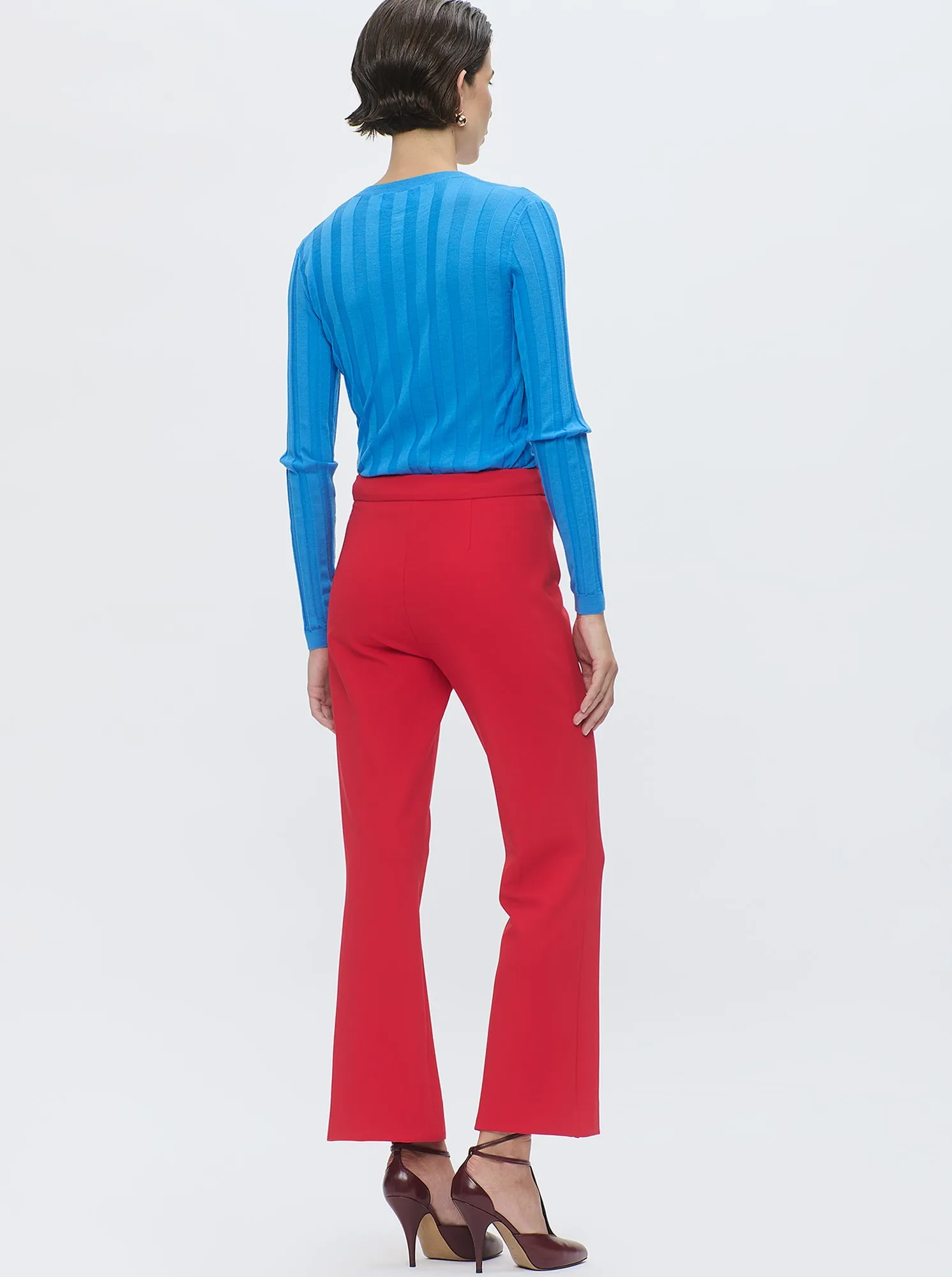 LOLA Jersey crop pant Red